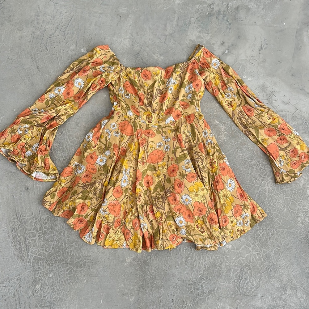 Effie Off the Shoulder Floral Mini Dress
